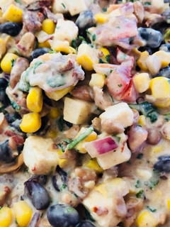 Una foto de Ensalada de frijol a mi manera
