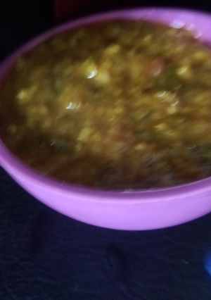 A picture of Green mung ki dal.