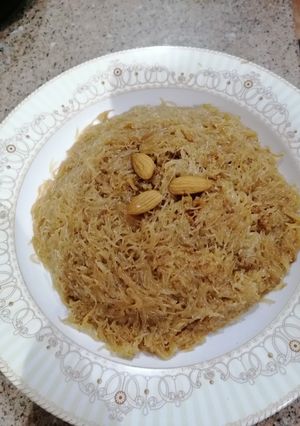 صورة لوصفة حلى شتوي بالشعيريه الباكستانية