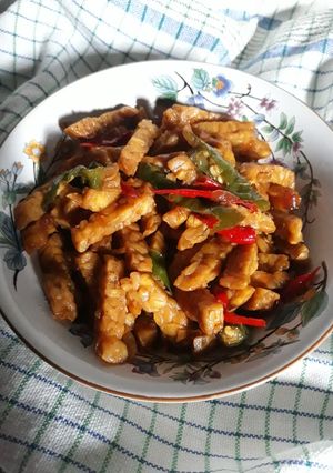 Foto resep Kering tempe basah