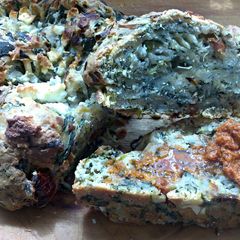 A picture of sig 's farmhouse spinach plait.