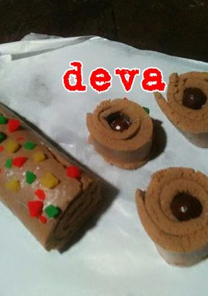 Foto resep Steamed Chocolate Roll Cake Deva