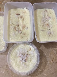 A picture of Rice and coconut Kheer.