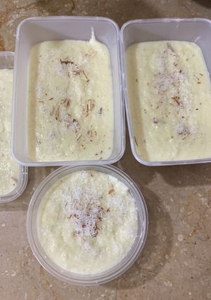 A picture of Rice and coconut Kheer.