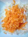 Ensalada de repollo y zanahoria