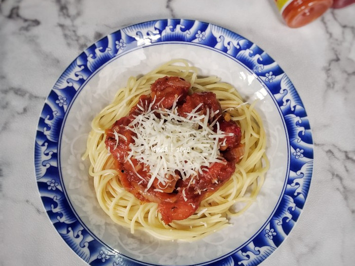 Resep: Spaghetti Bolognese Saus Instan Irit Anti Gagal