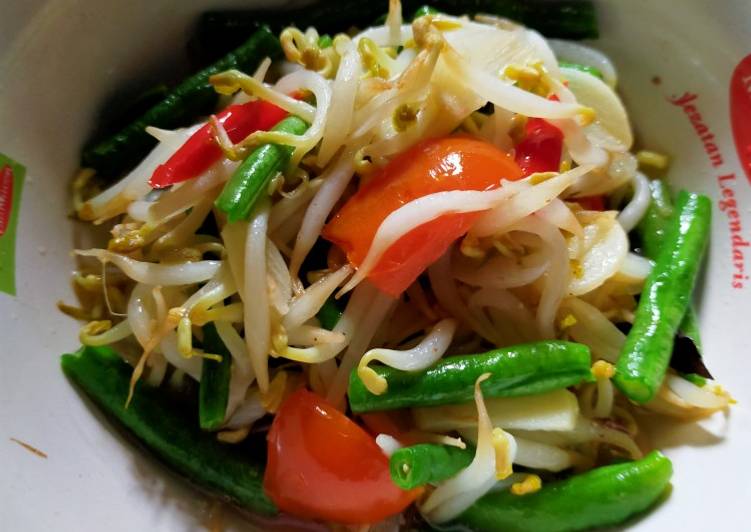 Oseng tauge kacang panjang