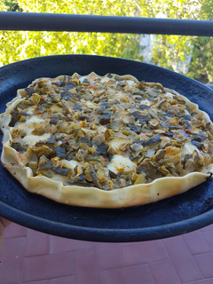 Una foto de Tarta de zapallitos saludable