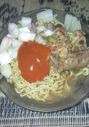 Foto resep Mie ayam cepat saji