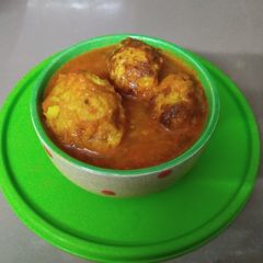 A picture of Lauki Kofta in Appe Pan.