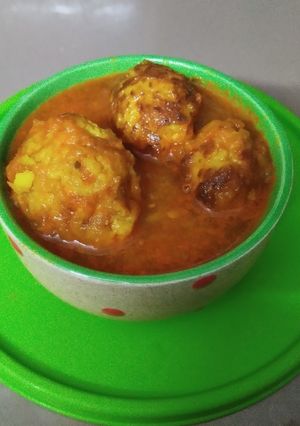 A picture of Lauki Kofta in Appe Pan.