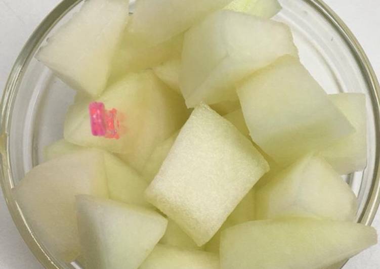 Melon with lime juice