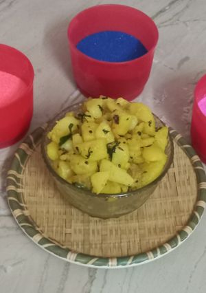 A picture of Tyoharwali Potato Sabji.