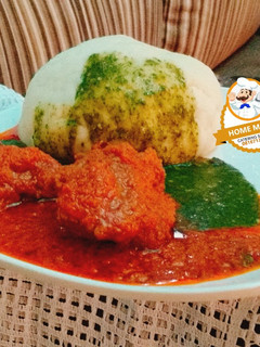 A picture of Carrot tomato stew with ewedu.