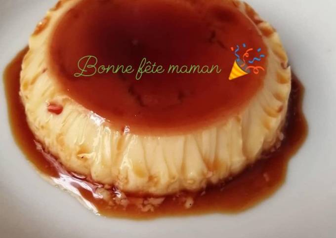 Crème caramel sans four🏺