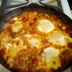 A picture of Shakshuka Israeli Dish.