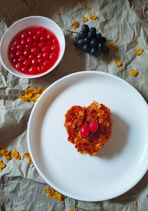 A picture of Strawberry Flavoured Cornflakes Heart.