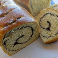 Chocolate and nut swirl bread A picture of Chocolate and nut swirl bread.