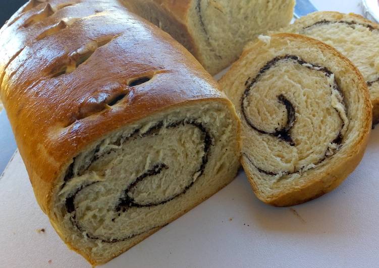 Easiest Way to Make Quick Chocolate and nut swirl bread