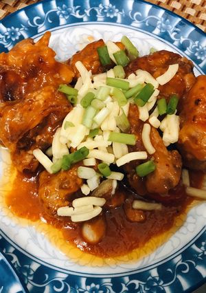 Hình của món Gà cay ngọt phomai SIÊU NGON.