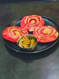 Pinwheel Beetroot Pulp Poori