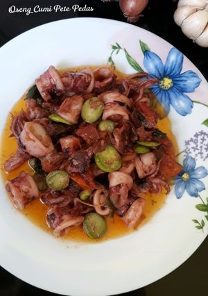Foto resep Oseng Cumi Pete Pedas