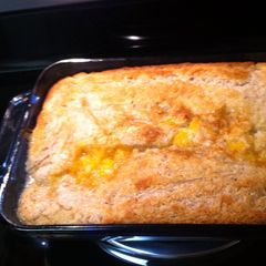 A picture of Quick Peach Cobbler.