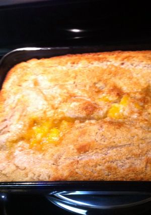 A picture of Quick Peach Cobbler.
