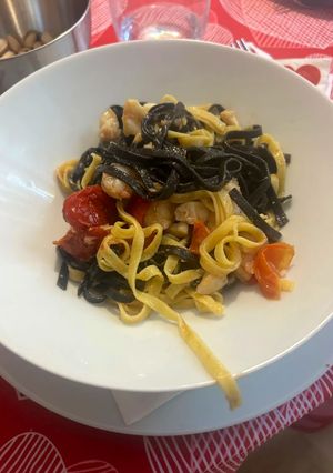 Foto di Tagliatelle con ragù di scorfano e rana pescatrice