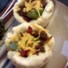 A picture of fajita pop-ups.
