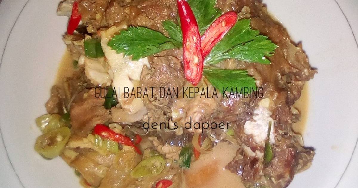 Resep Gulai Babat Dan Kepala Kambing Kitaberbagi Oleh Orange Cooking Cookpad