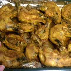 A picture of oven bake spicy chicken.