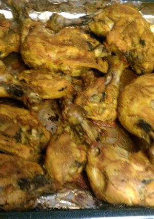 A picture of oven bake spicy chicken.