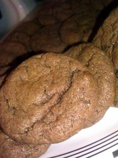 A picture of Chewy chocolate cookies.
