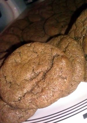 A picture of Chewy chocolate cookies.