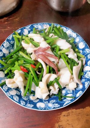 中卷炒韭菜花 的食譜成品照片