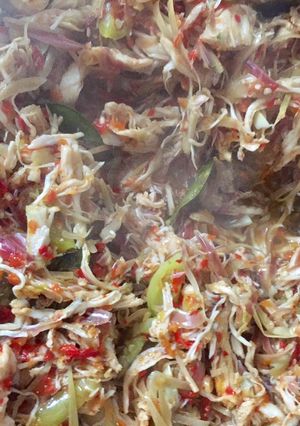Foto resep Ayam suwir kecombrang
