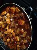 Beef Sirloin Tips And Chicken With Pepper Sauce