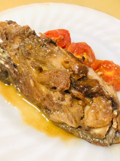 A picture of Tuna Simmered in Lemon - Butter - EVOO Sauce | Fish.