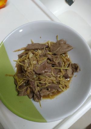 รูปของ ตับหมูผัดขิง