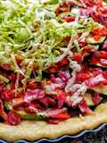 Quiche De🥒Calabacín, Lechuga y Fiambres🥩Españoles...!