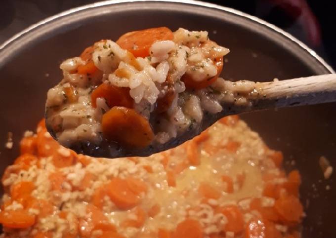 Carottes façon risotto