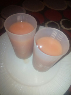 Juice na kankana da gwanda ainihin hoton girkin