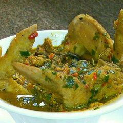 A picture of Ofe nsala(white soup).
