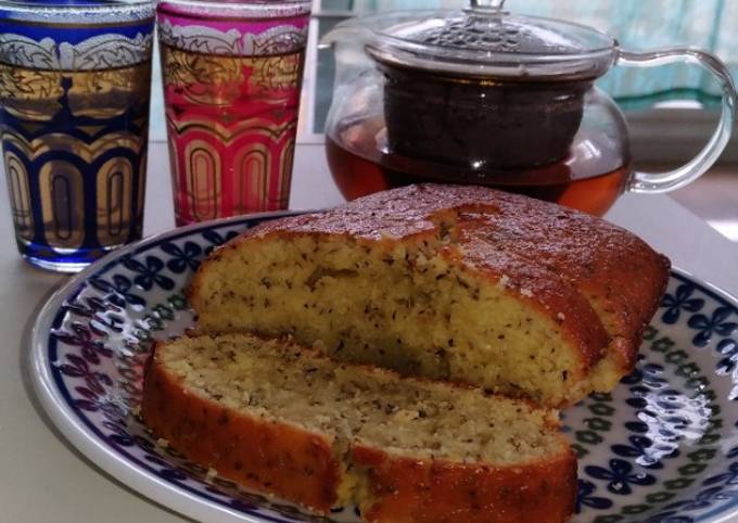 Recipe of Homemade Mediterranean♪Lemon yogurt cake with Mint flavor