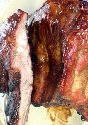 A picture of BBQ Rotisserie Ribs.