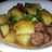 Smothered smoked sausage and potatoes