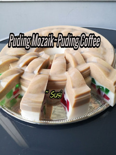 Foto resep Puding mozaik lapis puding coffee