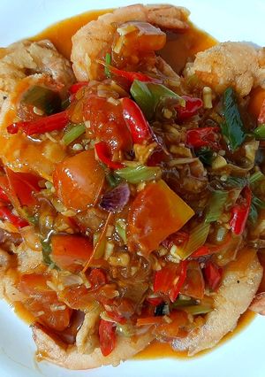 Foto resep Udang Tepung Asam Manis