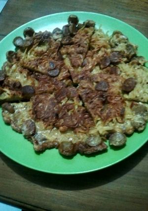 Foto resep Pizza Mie Keju